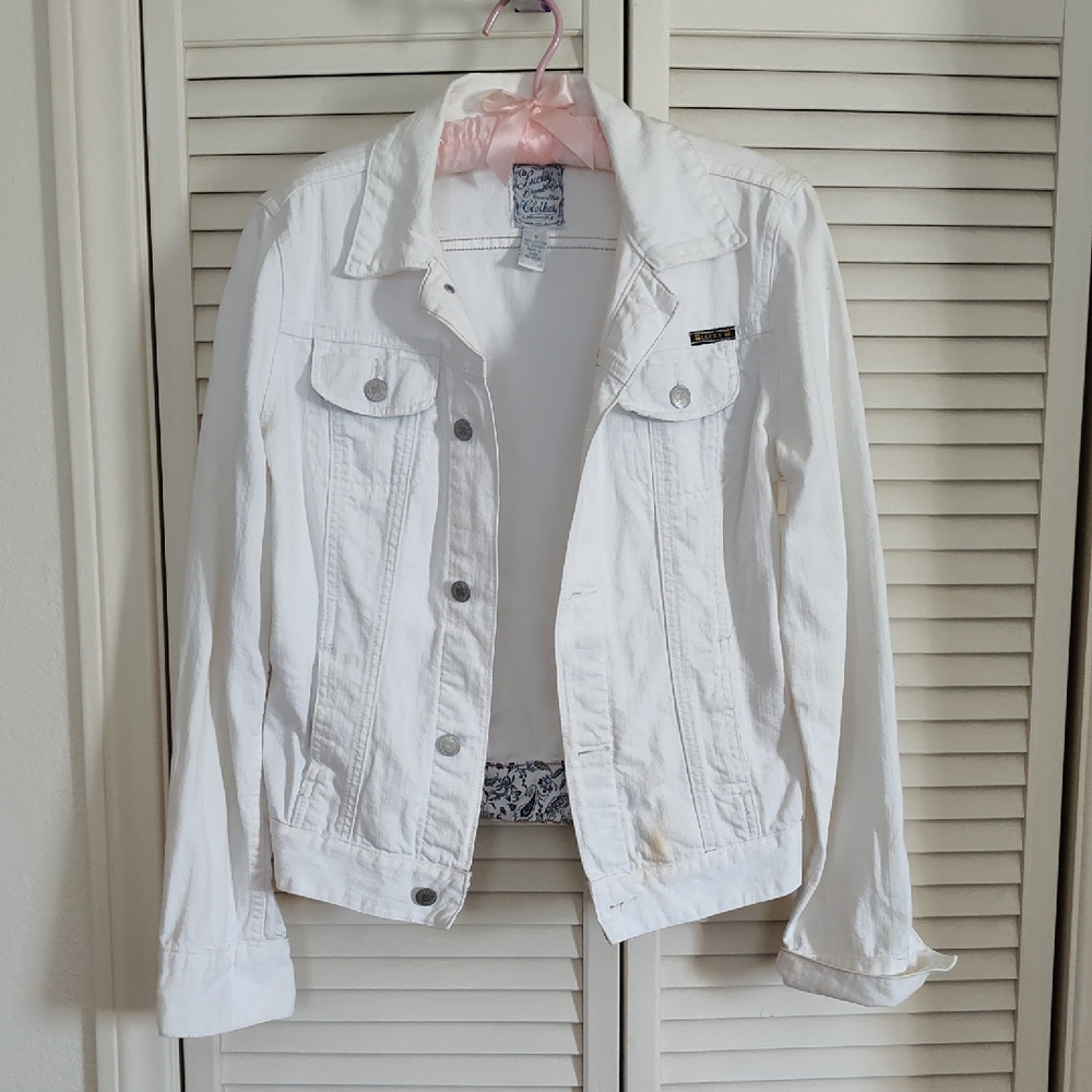 Lucky Brand White Denim Jacket